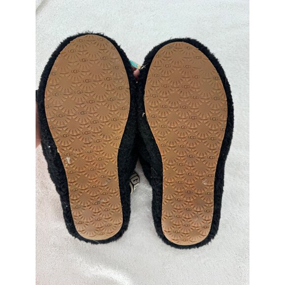 Ugg Fluff Yeah Slide Sandals Black Size 6 - Picture 4 of 6